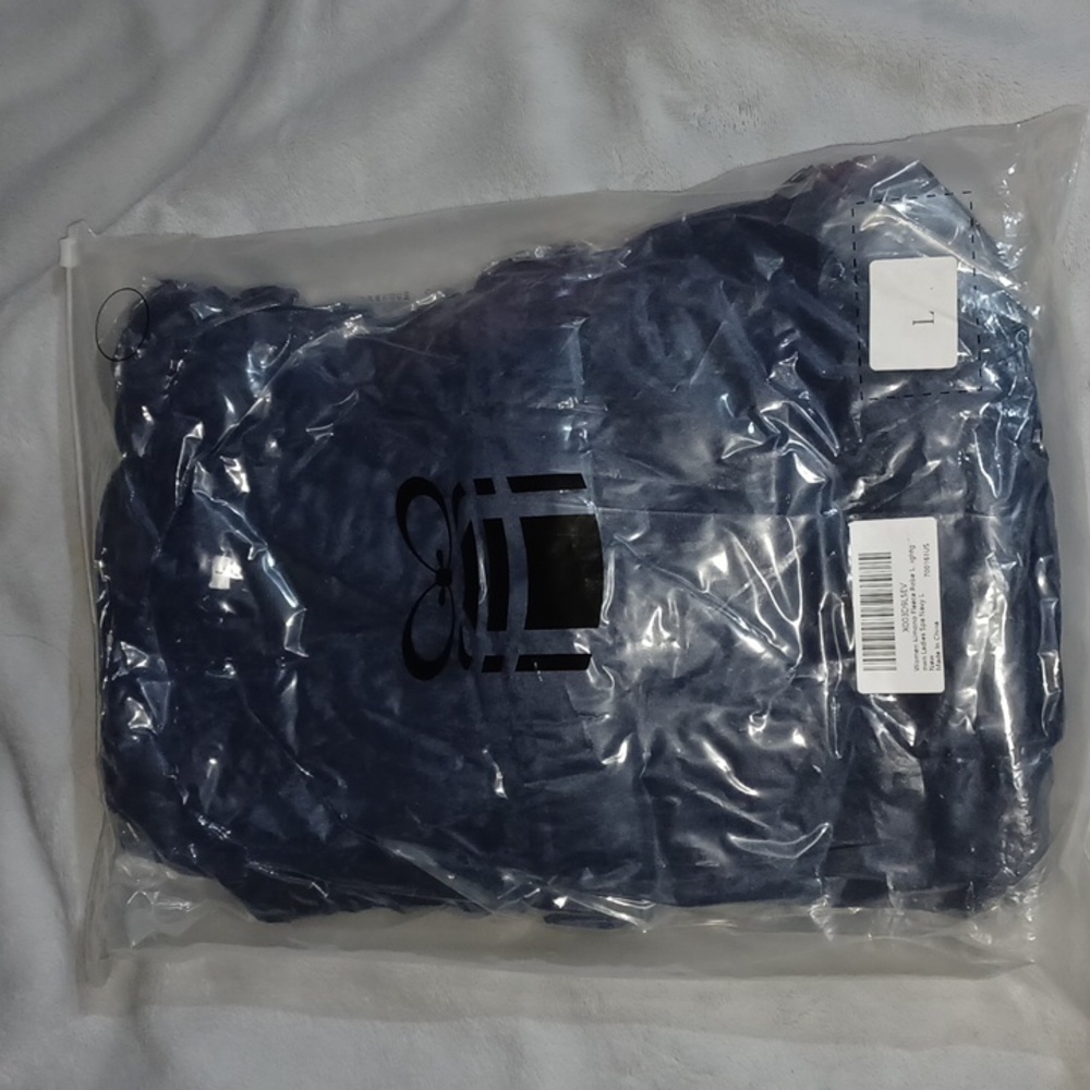 Women Robe (Navy) - Picture 2 of 2